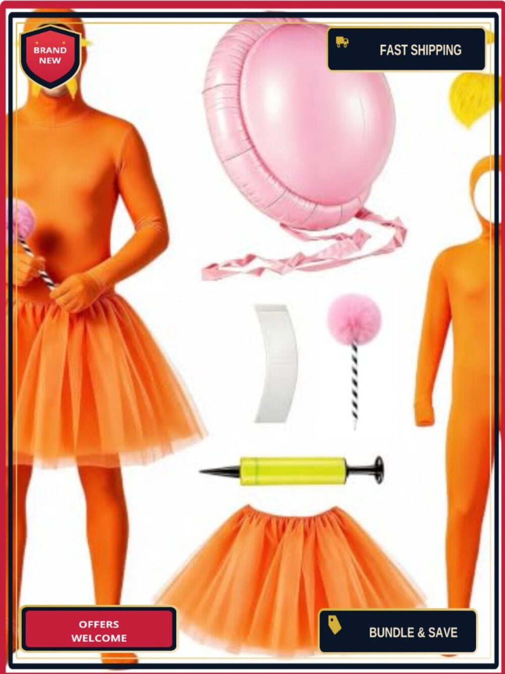 Halloween Costume Set Bodysuit Tutu Inflatable Belly Cosplay Women's